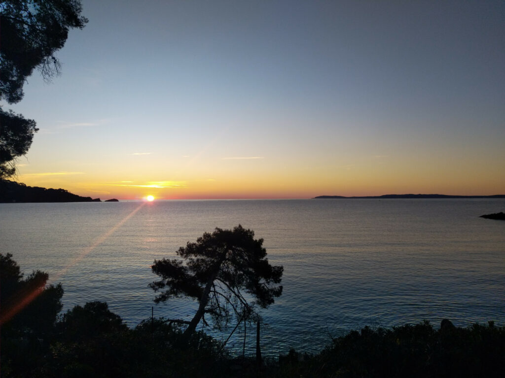 Soirée sur la mer